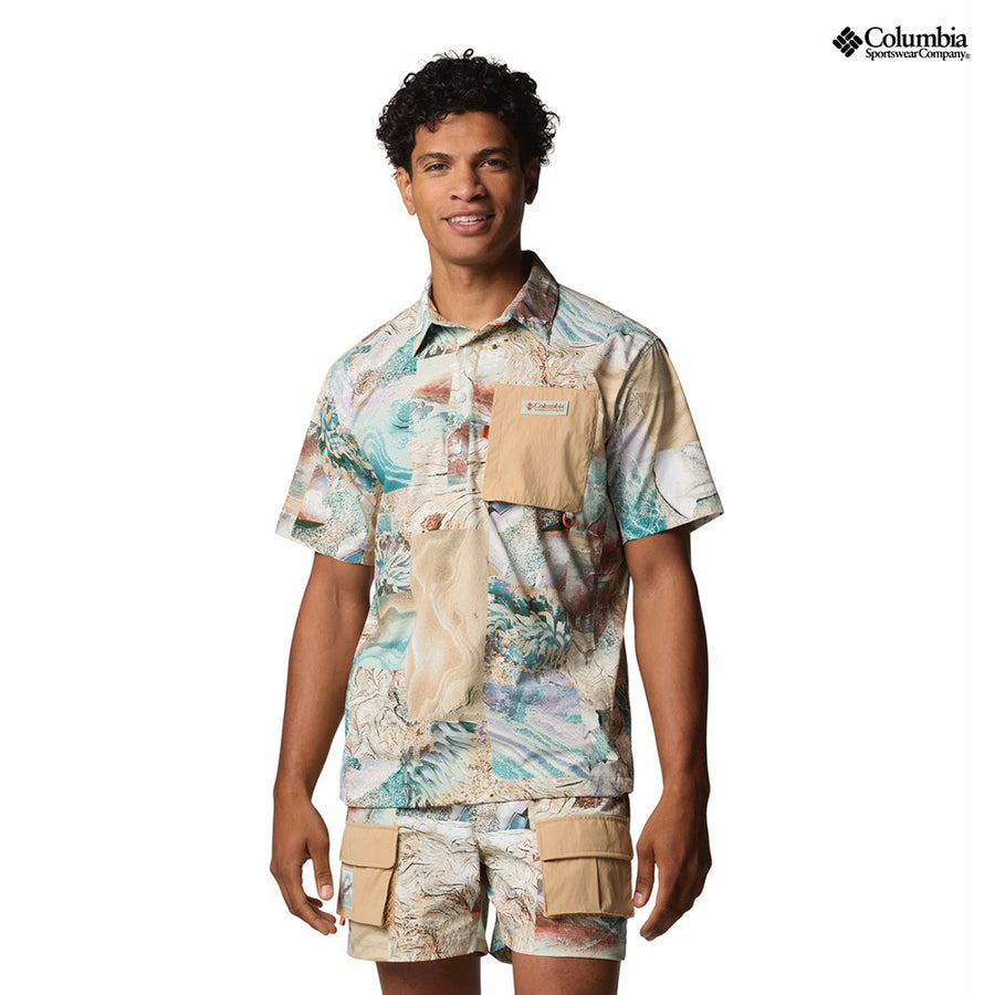 Columbia Men's Cove Beach Printed Woven Short Sleeve