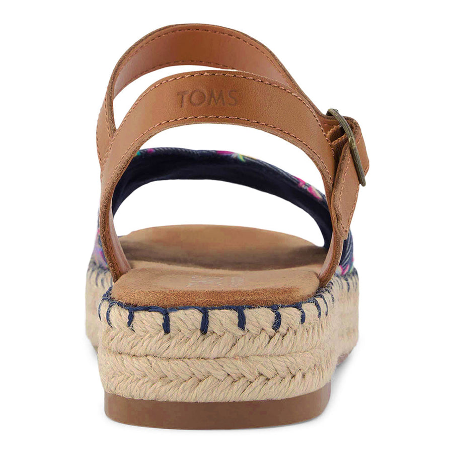 TOMS Women Abby Navy Multi Embroidered Sandal