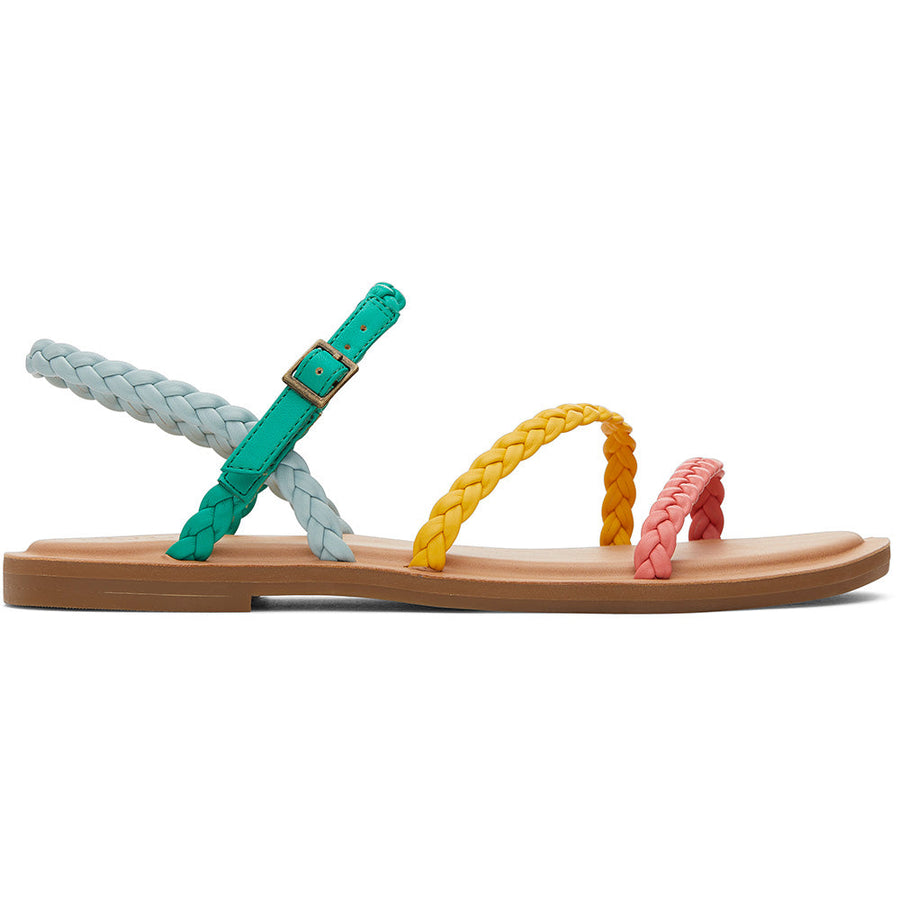 TOMS Women Kira Multi Synthetic Braid Sandal