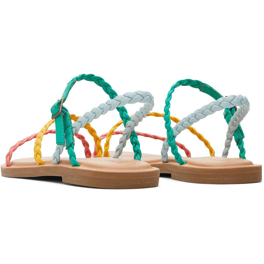 TOMS Women Kira Multi Synthetic Braid Sandal