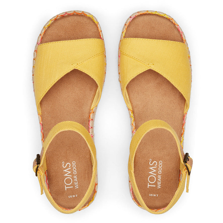 TOMS Women Abby Pineapple Yellow Sandal