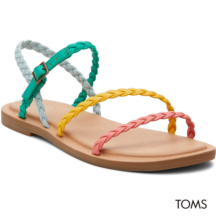 TOMS Women Kira Multi Synthetic Braid Sandal