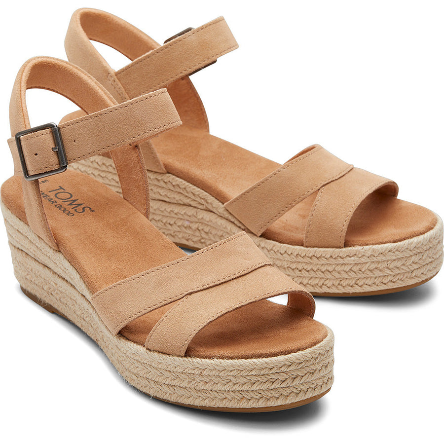 TOMS Women Audrey Honey Suede Wedges