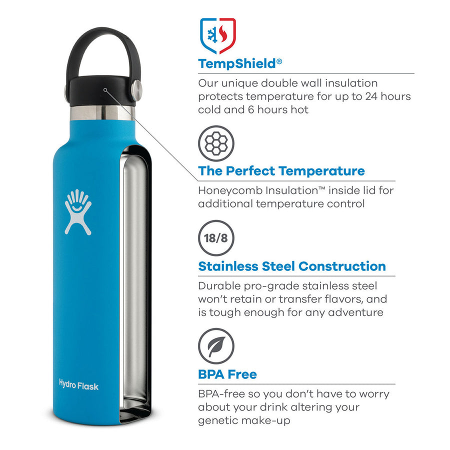 Hydro Flask Insulated Shaker Bottle Indigo 24 Oz