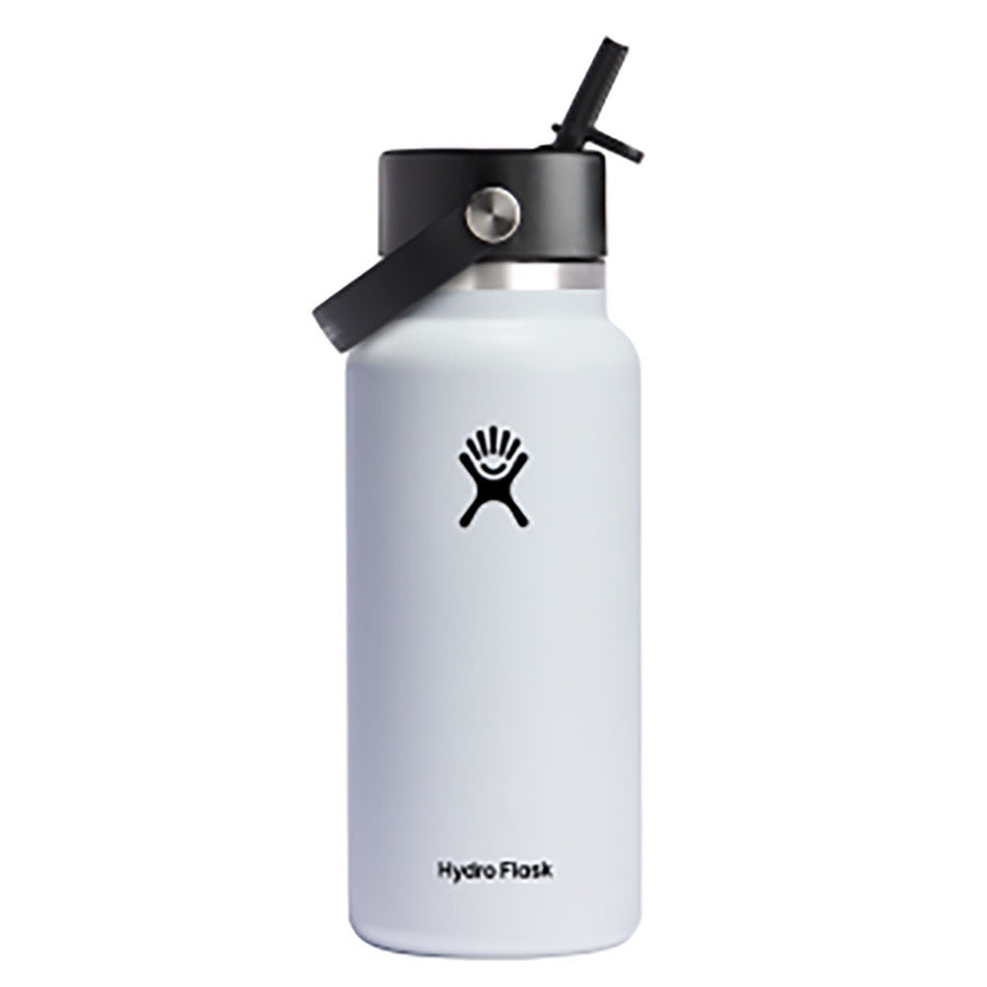 Hydro Flask 32Oz White Wide Flex Straw Cap