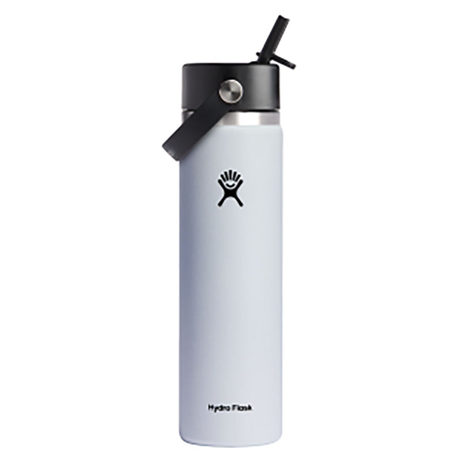 Hydro Flask 24Oz White Wide Flex Straw Cap