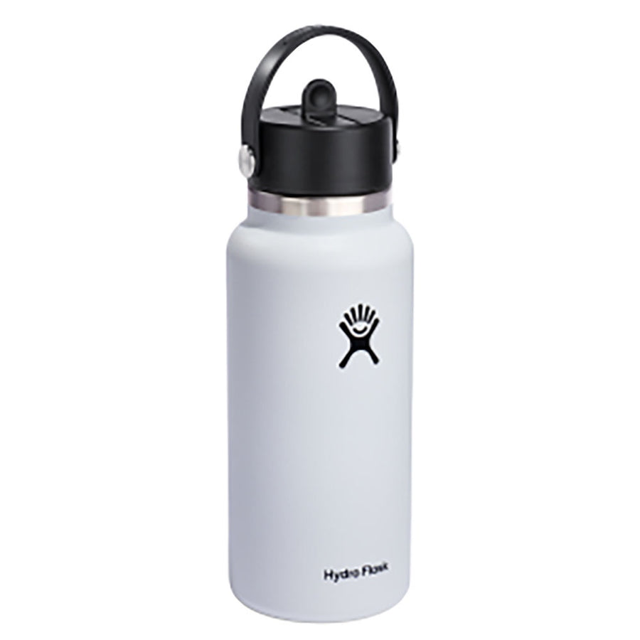 Hydro Flask 32Oz White Wide Flex Straw Cap