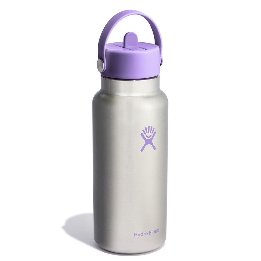 Hydro Flask Wide Mouth Flex Straw Cap Stainless Violet 32Oz