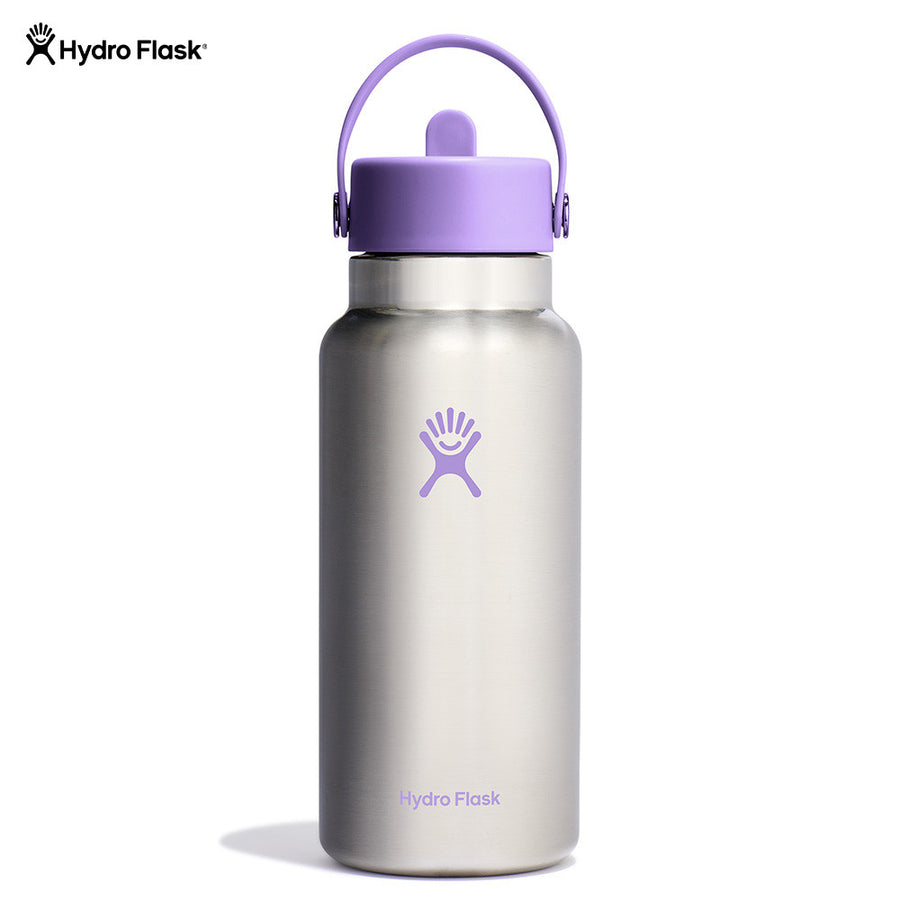 Hydro Flask Wide Mouth Flex Straw Cap Stainless Violet 32Oz