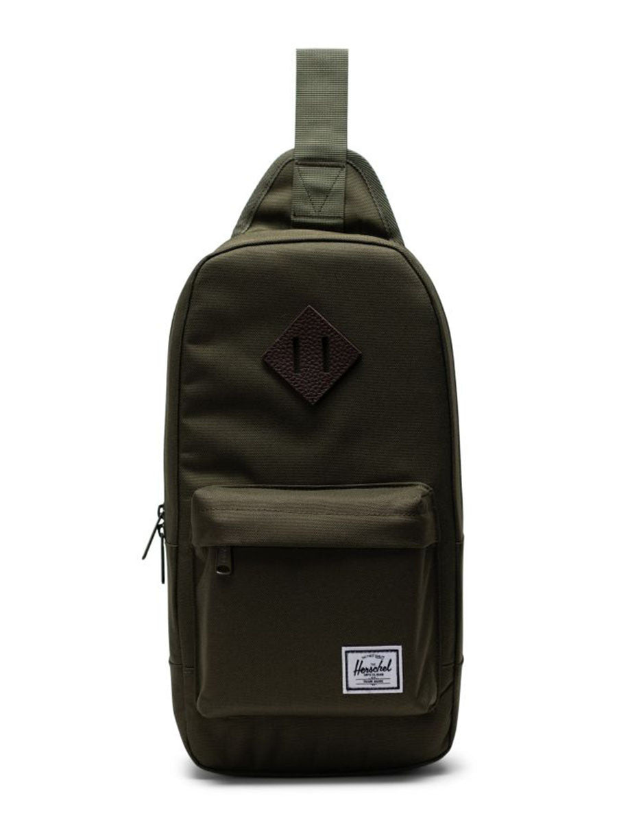 Herschel Heritage Shoulder Bag Sling Bag Ivy Green/Chicory Coffee