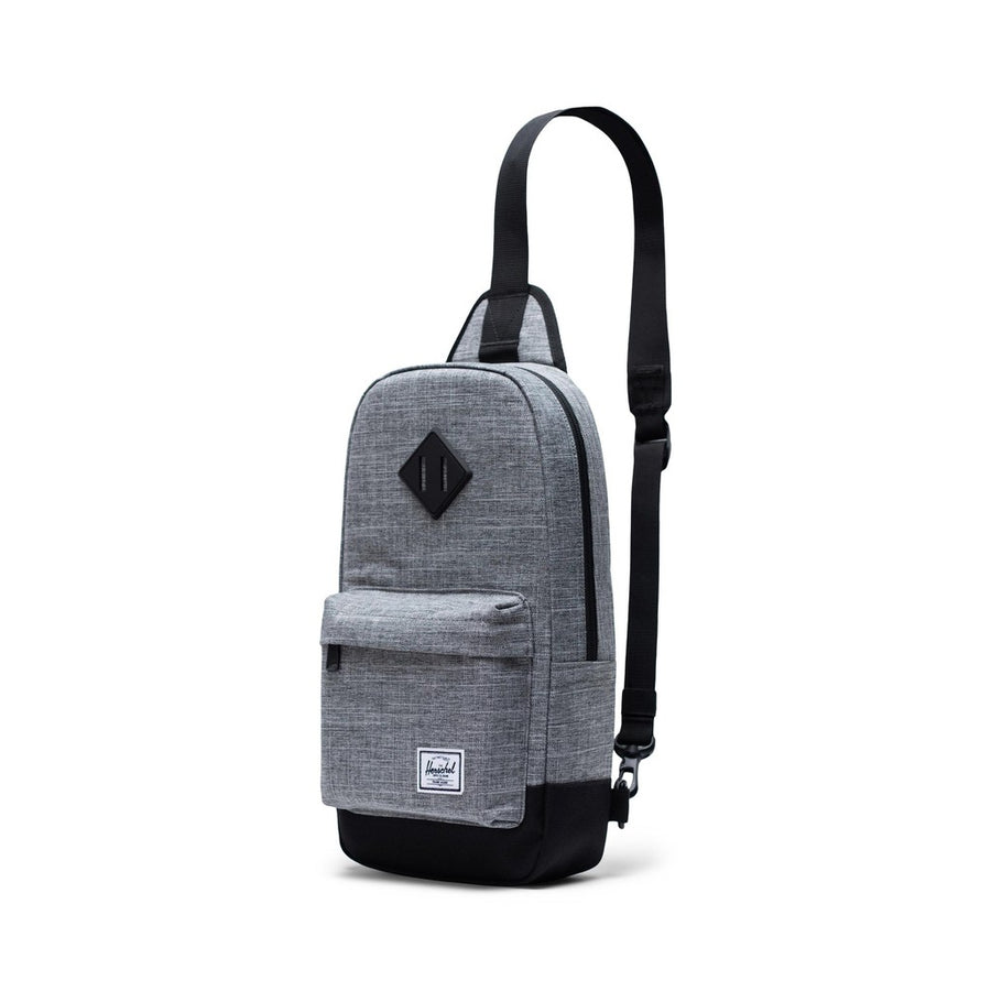 Herschel Heritage Shoulder Bag 8L Sling Bag - Raven Crosshatch Black CORE