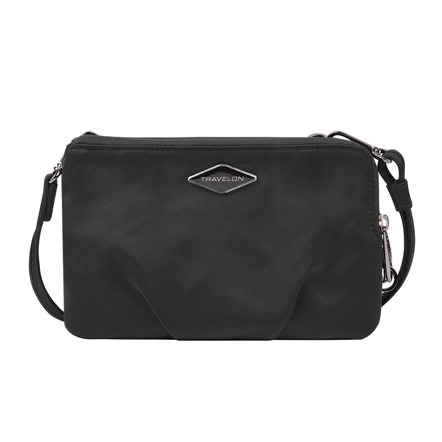 Travelon - Anti-Theft Parkview Double Zip Crossbody Clutch
